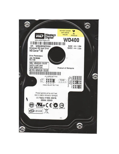 WD400JB-00JJC0 - WESTERN DIGITAL 40GB 7200RPM EIDE 3.5" HDD