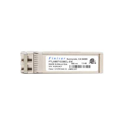 Finisar FTLX8571D3BCL-EM 10GBase-SR SFP+ Transceiver Module for Multi-mode Fiber 300m 850nm LC Connect