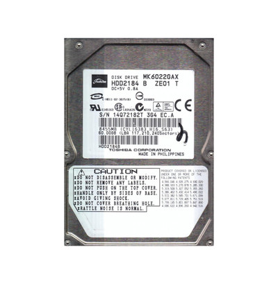 HDD2184B - TOSHIBA 60GB 5400RPM IDE 2.5" HDD