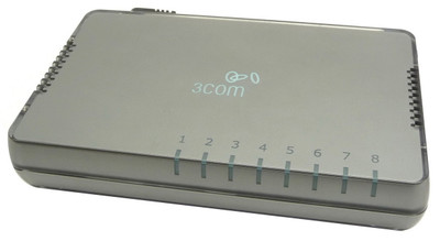 3CGSU08A-UK - 3Com 8-Port Gigabit RJ-45 Network Switch