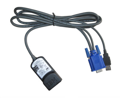73P5835 IBM 1.5m USB Conversion KVM Cable for server rack connectivity