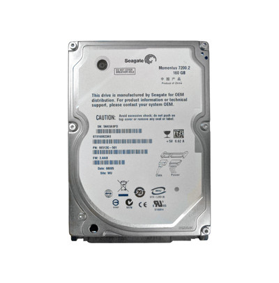 ST9160823AS - Seagate Momentus 7200.2 Series 160GB 7200RPM SATA 3Gb/s 8MB Cache CE 2.5-Inch Hard Drive