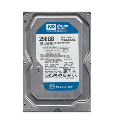 Western Digital Caviar Blue 250GB 7200RPM SATA 3Gb/s Hard Drive for Desktop Computers