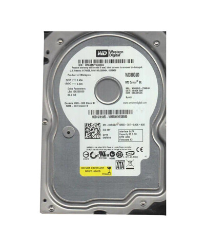 WD800JD-75MSA3 - Western Digital 80GB 7200RPM SATA 3.5-Inch HDD