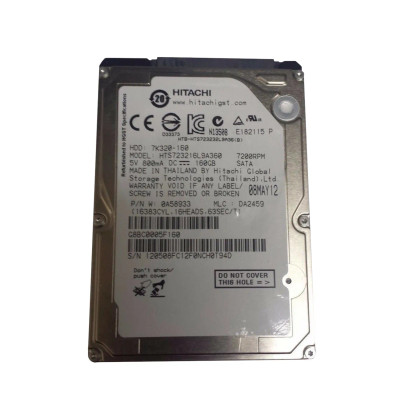 7K320-160 - Hitachi 160GB 7200RPM SATA 3Gb/s 2.5" HDD