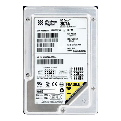 WD307AA-00BAA0 - Western Digital 30.7GB 5400RPM EIDE 2MB 3.5" HDD