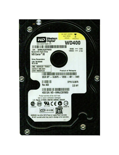 WD400JD-75HKA1 - Western Digital 40GB 7200RPM SATA 3.5" HDD