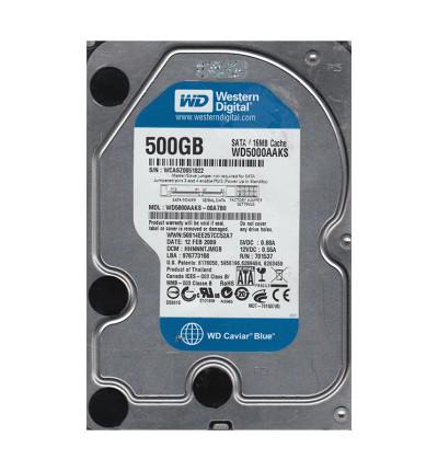 WD WD5000AAKS-00A7B0 Caviar Blue 500GB SATA 3Gb/s 3.5-Inch Hard Drive