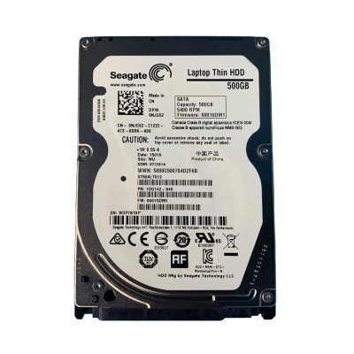 NJG52 - Dell 500GB 5400RPM SATA 16MB 2.5" HDD
