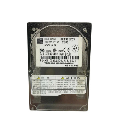 MK1926FCV - Toshiba 815MB 4200RPM IDE 2.5" HDD