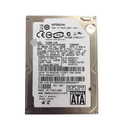Hitachi Travelstar 7K200 120GB SATA Hard Drive for Laptops
