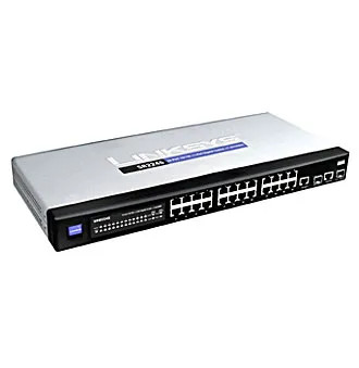 SR224G - Linksys 24-Port Gigabit 2 SFP Layer2 Managed Network Switch