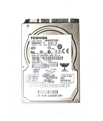 HP 80GB 5400RPM SATA 1.5Gb/s 8MB Cache 2.5 Hard Drive for ProLiant DL360p Gen8 Servers