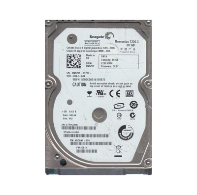 9GEG41-035 - Seagate Momentus 7200.3 Series 80GB 7200RPM SATA 3Gb/s 16MB Cache CE 2.5-Inch Hard Drive