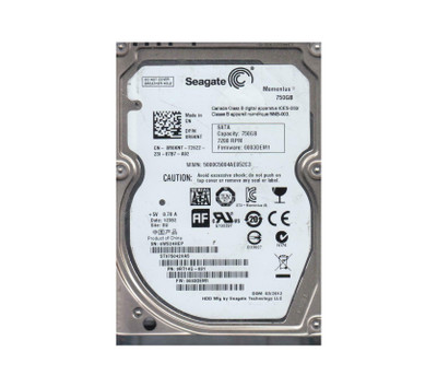 Seagate Momentus 750GB 7200RPM SATA 3Gb/s 16MB Cache CE 2.5-Inch Hard Drive for laptops