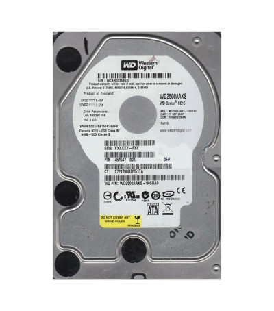 Western Digital Caviar Blue 250GB SATA Hard Drive 7200RPM 3.5-Inch - WD2500AAKS-60SBA0