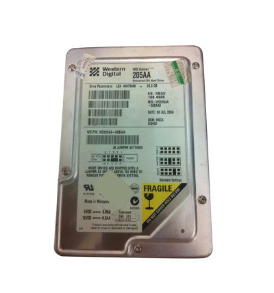 WD205AA-00BAA0 - Western Digital 20.5GB 5400RPM EIDE 2MB 3.5" HDD