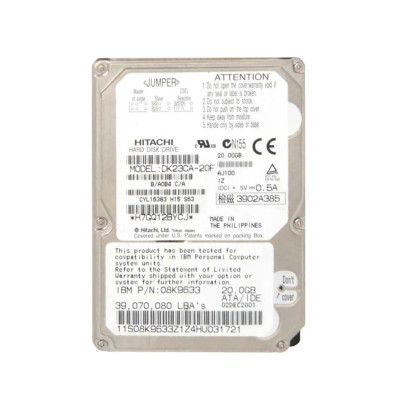 Hitachi DK23CA-20F 20GB 4200RPM IDE/ATA 2.5Hard Drive