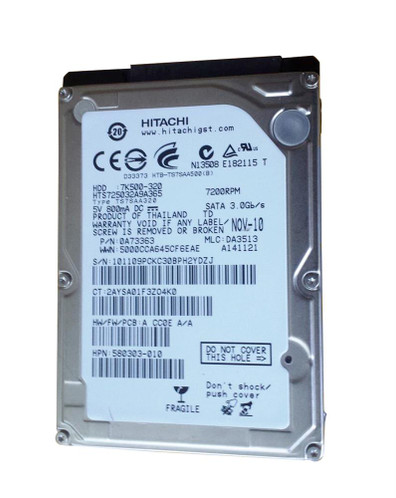 HTS723232A7A365 - HGST 320GB 7200RPM SATA 16MB 2.5" HDD