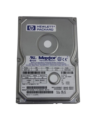 D9443-69001 - HP 8.4GB 5400RPM ATA-66 3.5" HDD