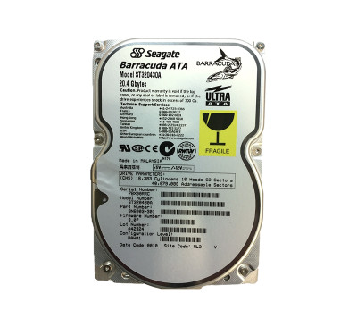 Seagate BarraCuda 20.4GB IDE Hard Drive 7200RPM 3.5 ATA-5 512KB Cache - Compatible with IDE systems
