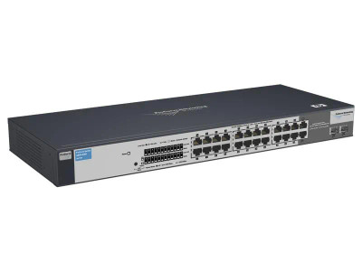 HP ProCurve 1400-24G Gigabit Ethernet Switch 22x RJ-45 + 2x SFP Ports Rack-mountable