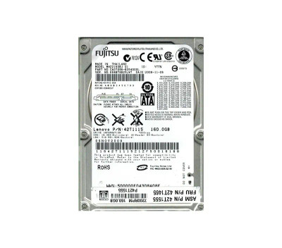MHZ2160BJ - Fujitsu 160GB 7200RPM SATA 3Gb/s 2.5" 16MB HDD