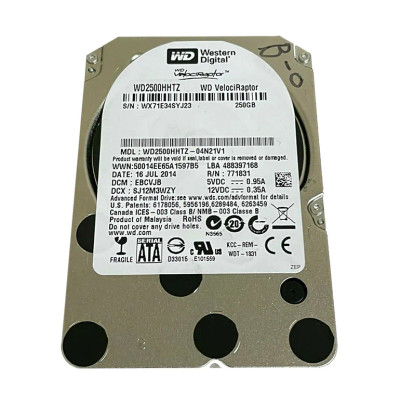 Western Digital VelociRaptor 250GB 10000RPM SATA 6Gb/s 64MB Cache 3.5-Inch Hard Drive for ProLiant DL360p Gen8 servers