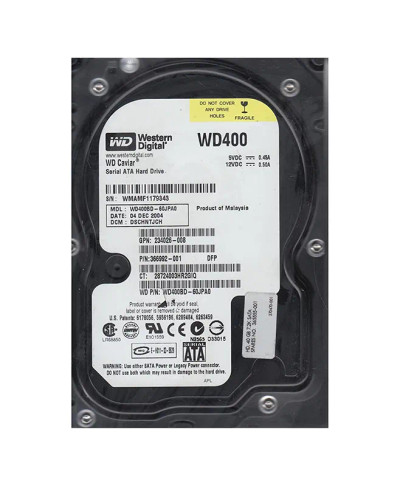 WD400BD-60JPA0 - Western Digital 40GB 7200RPM SATA 2MB 3.5" HDD