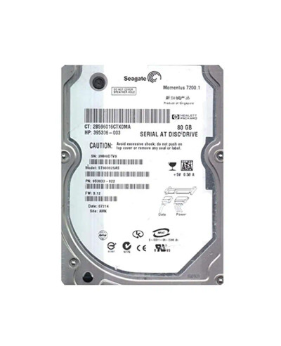 395306-003 - HP 80GB 7200RPM SATA 1.5Gb/s 2.5" HDD