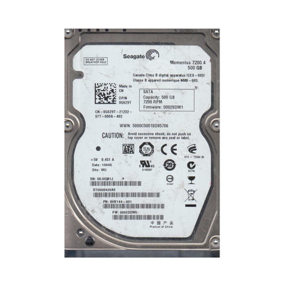 9HV144-031 - Seagate Momentus 7200.4 Series 500GB 7200RPM SATA 3Gb/s 16MB Cache CE 2.5-Inch Hard Drive