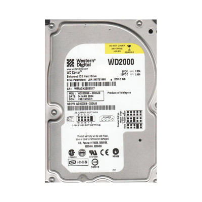 Western Digital Caviar 200GB 7200RPM EIDE 2MB Cache CE Hard Drive for Desktop Computers