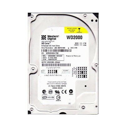 WD2000BB-22DWA0 - Western Digital 200GB 7200RPM EIDE 2MB 3.5" HDD