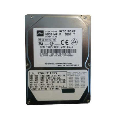 HDD2169D - TOSHIBA 30GB 4200RPM 2.5" IDE HDD