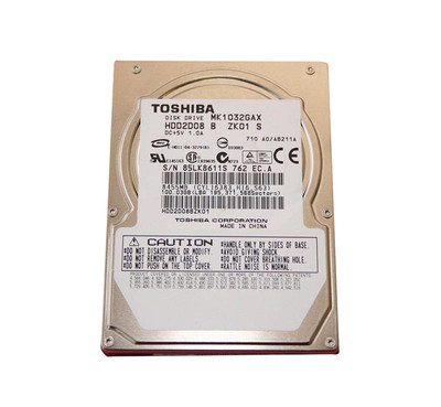 HDD2D08 - TOSHIBA 100GB 5400RPM IDE ATA-100 16MB 2.5" HDD