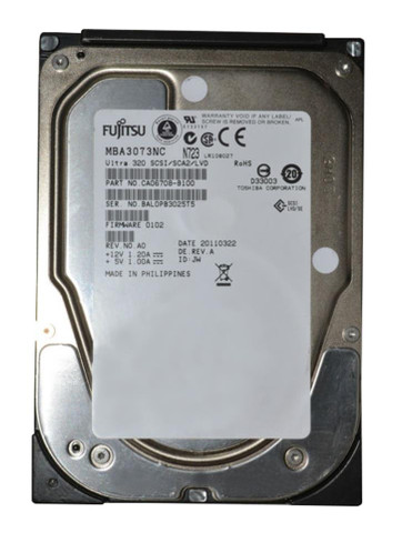MBA3073NC - Fujitsu 73GB 15000RPM Ultra320 SCSI 3.5" Hot-Plug HDD
