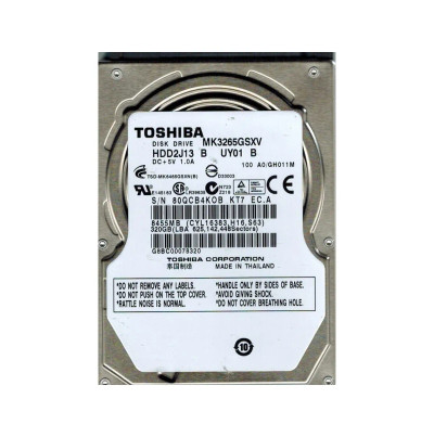 MK3265GSXV - TOSHIBA 320GB SATA 5400RPM 2.5" 8MB HDD