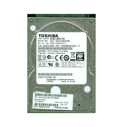 Toshiba 1TB 5400RPM SATA 2.5-Inch Hard Drive for ProLiant DL360p Gen8 Servers