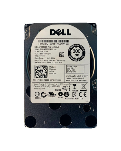Western Digital 300GB SAS 6Gb/s 2.5-Inch Hard Drive for ProLiant DL360p Gen8 Servers