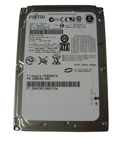 MHW2100BH - Fujitsu 100GB 5400RPM SATA 8MB 2.5" HDD