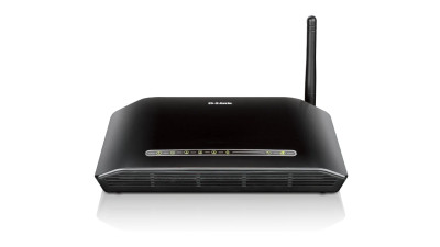 D-Link DSL-2640B Wireless ADSL2+ Modem Router LAN Ports 150Mb/s 802.11b/g ADSL RJ-11 WAN