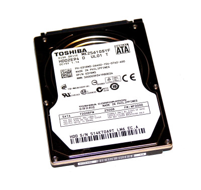 3YRW5 - Dell 250GB 7200RPM SATA 2.5" HDD