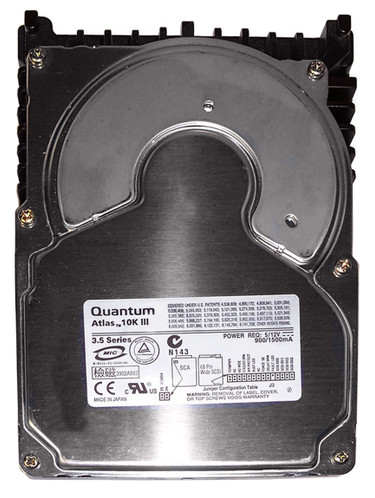 Maxtor Quantum Atlas 10K III 36.7GB SCSI Hard Drive 10000RPM 8MB Cache 80-Pin 3.5-Inch - KW36J018