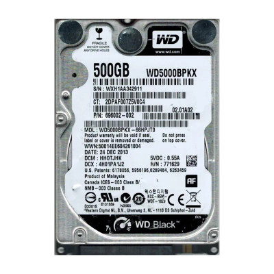 WD5000BPKX-66HPJT0 - Western Digital 500GB 7200RPM 2.5" SATA 6Gb/s HDD