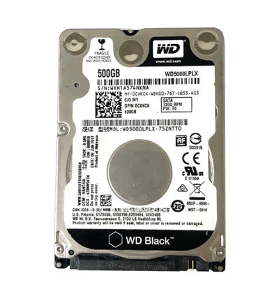 Western Digital Black 500GB 7200RPM SATA 6Gb/s 2.5-Inch Hard Drive for High-Performance Computing