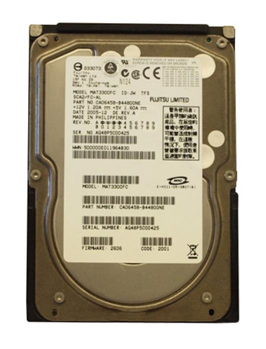 Fujitsu MAT3300FC 300GB 10000RPM Fibre Channel 2Gbps 3.5HDD