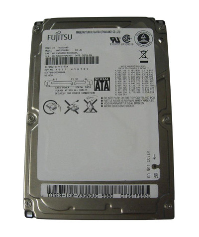 MHT208RBH - Fujitsu 80GB 5400RPM SATA 8MB 2.5" HDD