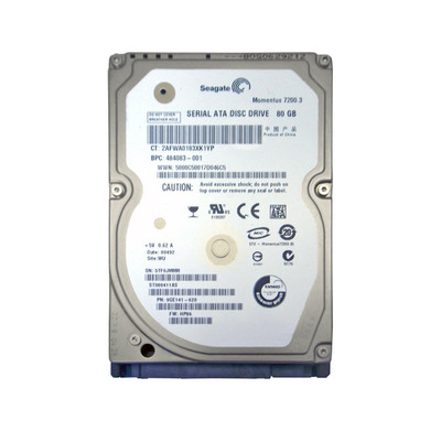 9GE141-620 - Seagate Momentus 7200.3 80GB 7200RPM SATA 3Gb/s 16MB Cache CE 2.5-inch Hard Drive