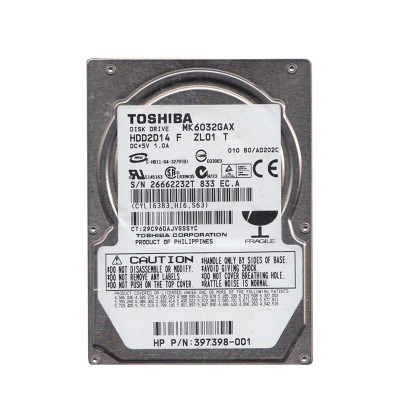 HDD2D14 - TOSHIBA 60GB 5400RPM IDE ATA-100 8MB 2.5" HDD