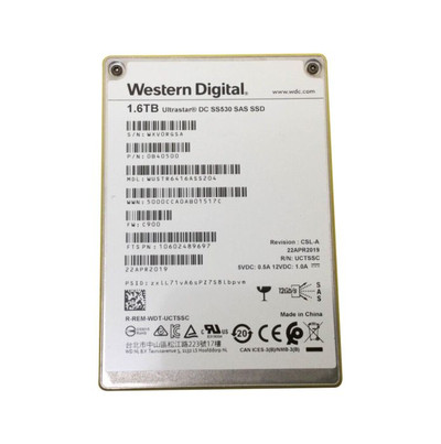 WUSTR6416ASS204 - Hitachi Ultrastar SS530 1.6TB Triple-Level-Cell SAS 12Gb/s 2.5-inch Solid State Drive